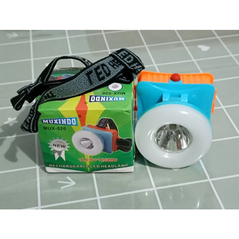 Lampu Senter Kepala Donat MUX-520 Muxindo Headlamp donat