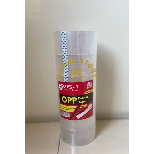

Lakban Isolasi Selotip OPP Packing Tape Clear 48mm Vis-1