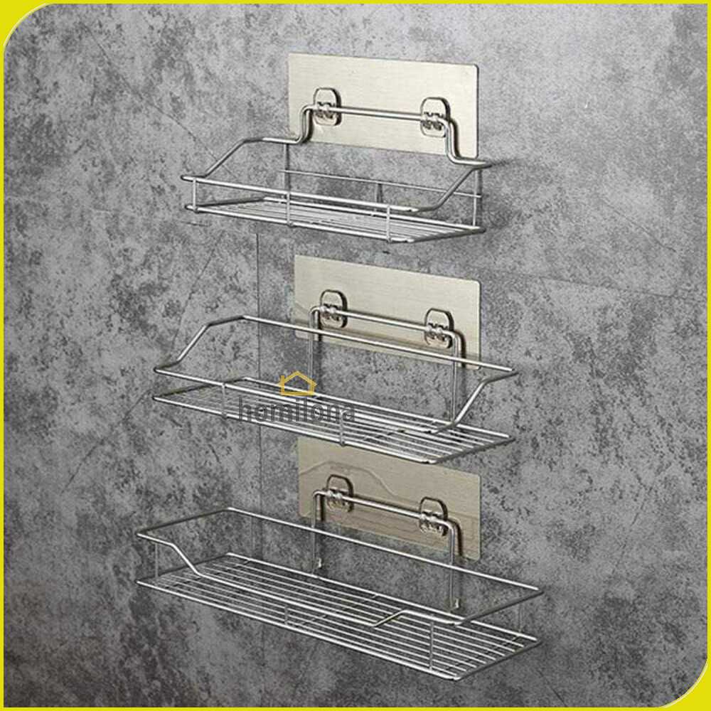 WAIIHA Rak Gantung Kamar Mandi Bathroom Organizer Rack Stainless Steel - W21