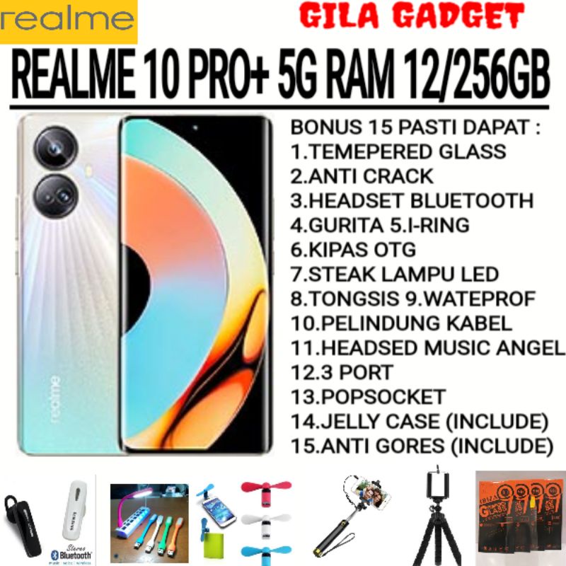 REALME 10 PRO+ 5G RAM 12/256GB GARANSI RESMI