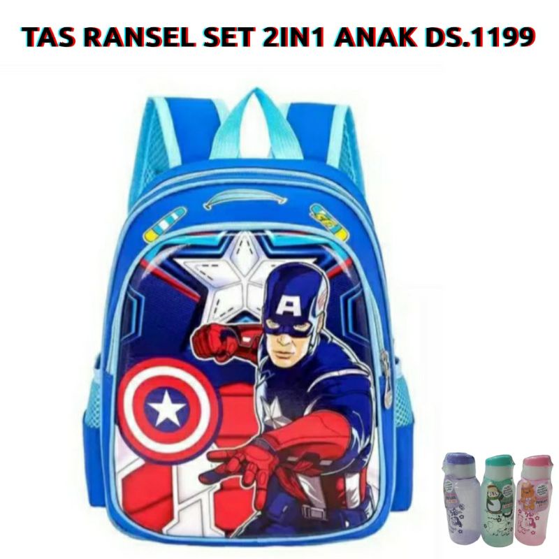 dem_sare / DS1199 Tas Ransel Anak Sekolah Laki - Laki TK SD Paud Karakter Tas anak sekolah laki laki karakter kartun