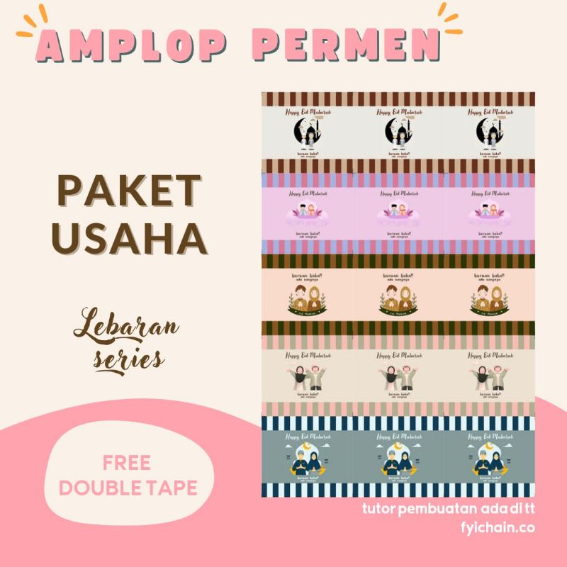 

Paket usaha Amplop Permen lebaran series