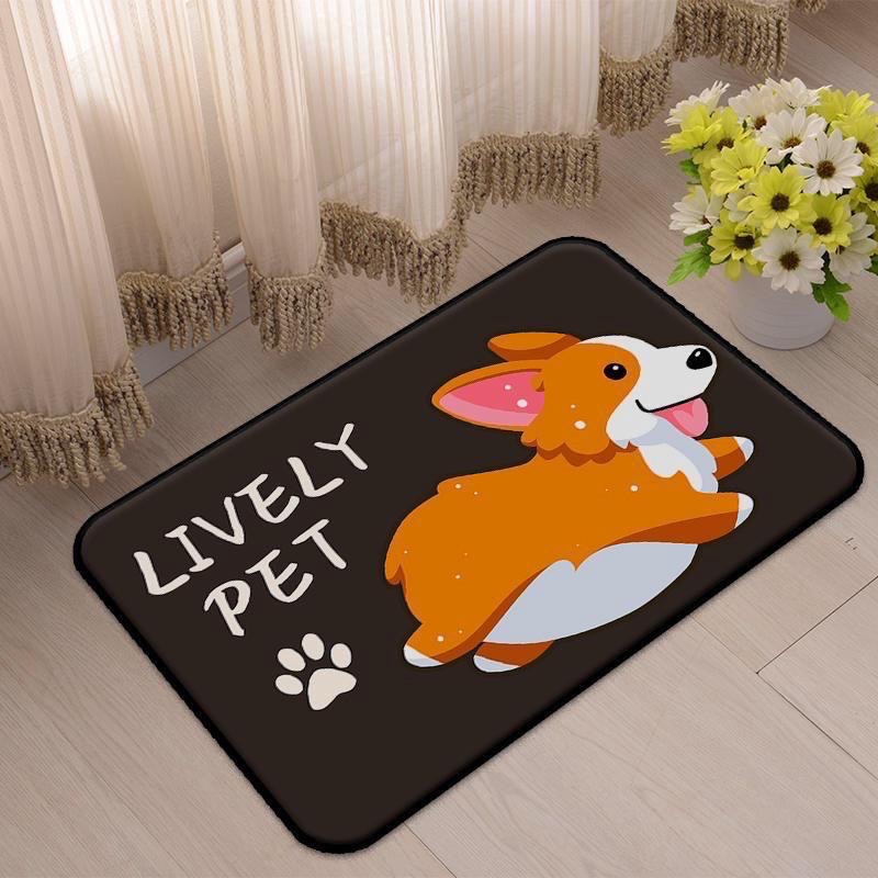 Keset Kamar Mandi Anti Slip Keset Rumah Keset Teras Keset Karakter Keset Lucu Lively Pet