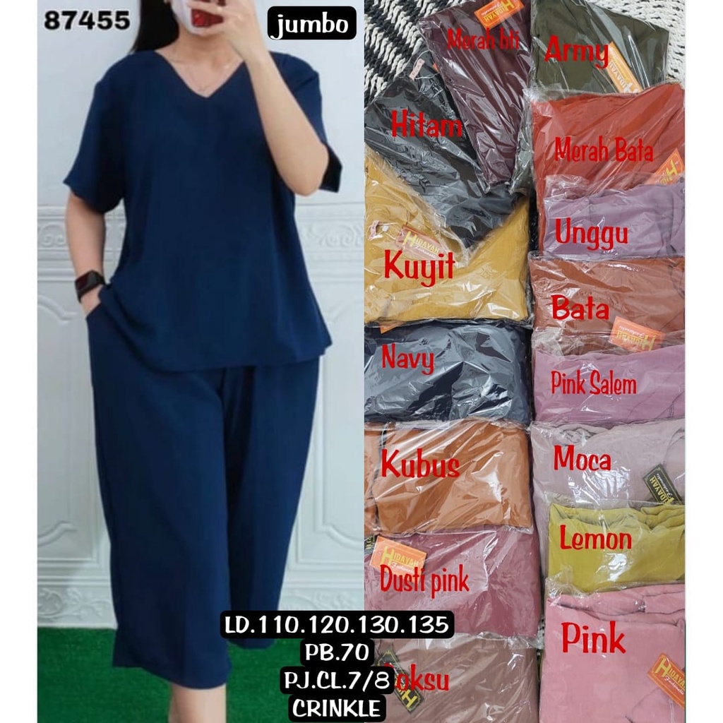 SETELAN ANDIN IKATAN CINTA BAJU ONE SET RAYON PREMIUM POLOS WANITA
