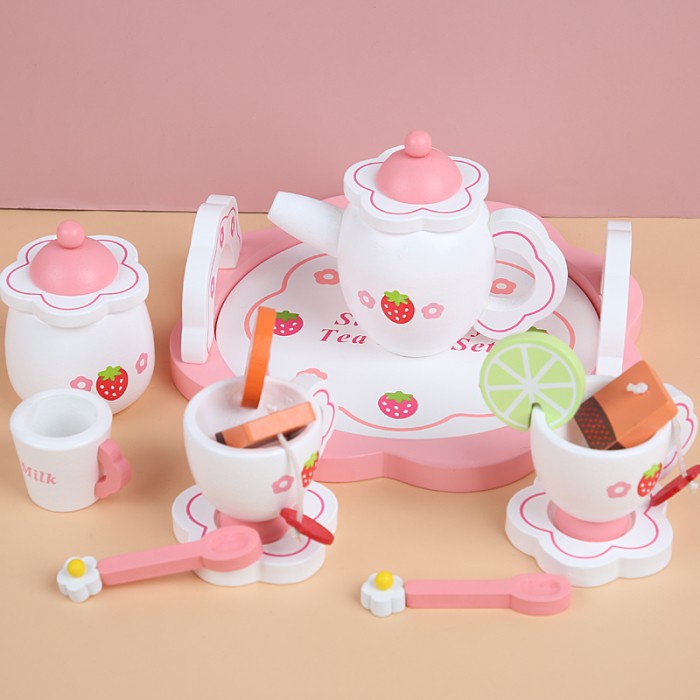 Mother Garden Tea Time Set mainan edukasi anak kayu wooden toys