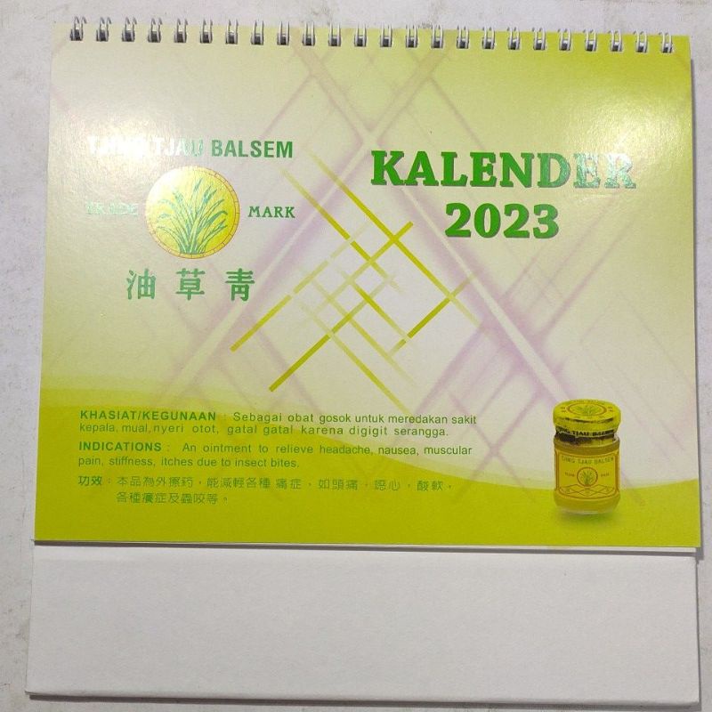 kalender meja 2023 angka besar