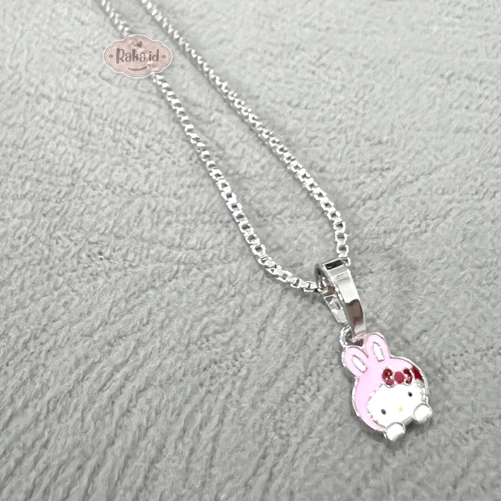 Kalung Anak Anak Perempuan Anti Karat Rantai Italy Motif Melody Pita Perhiasan Cantik Anak 1228