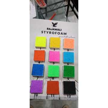 Styrofoam lembaran warna warni