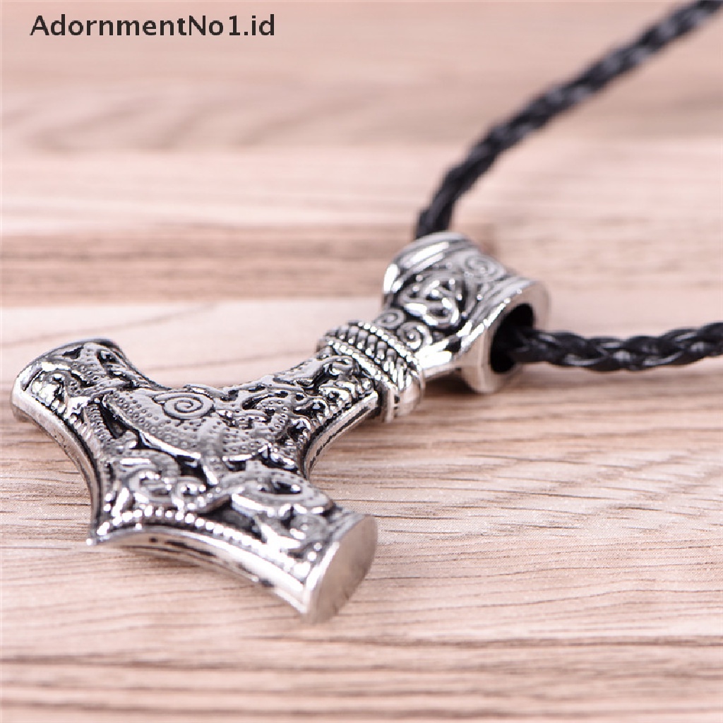 [AdornmentNo1] Myth Hammer Kalung Viking Jimat Palu Scandinavian Norse Pendant Necklace [ID]