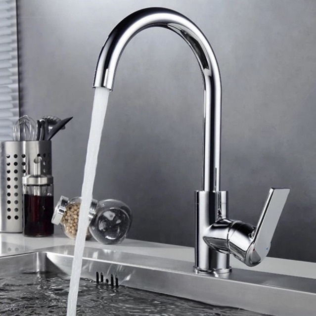 SPEC+ 2907PS Kran Angsa Dapur Panas Dingin - Kran Mixer Kitchen Faucet Brass - Kran Angsa Meja Hot Cold