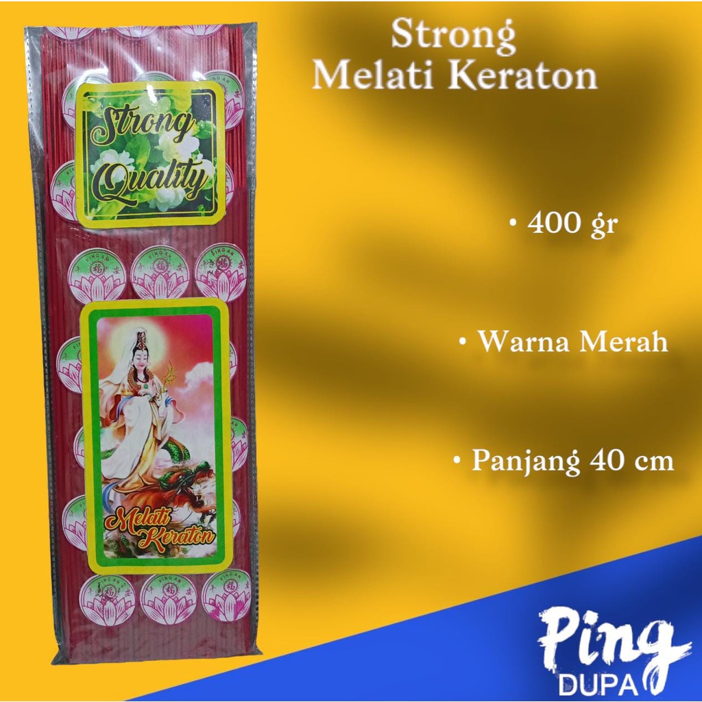 Dupa Dewi Kwan Im Melati Keraton  Strong Aroma Kemasan 400 gr Warna Merah