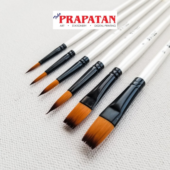 

Kulu Kuas Lukis V-Tec Set 6 Pcs A0411/6 / V-Tec Paint Brush