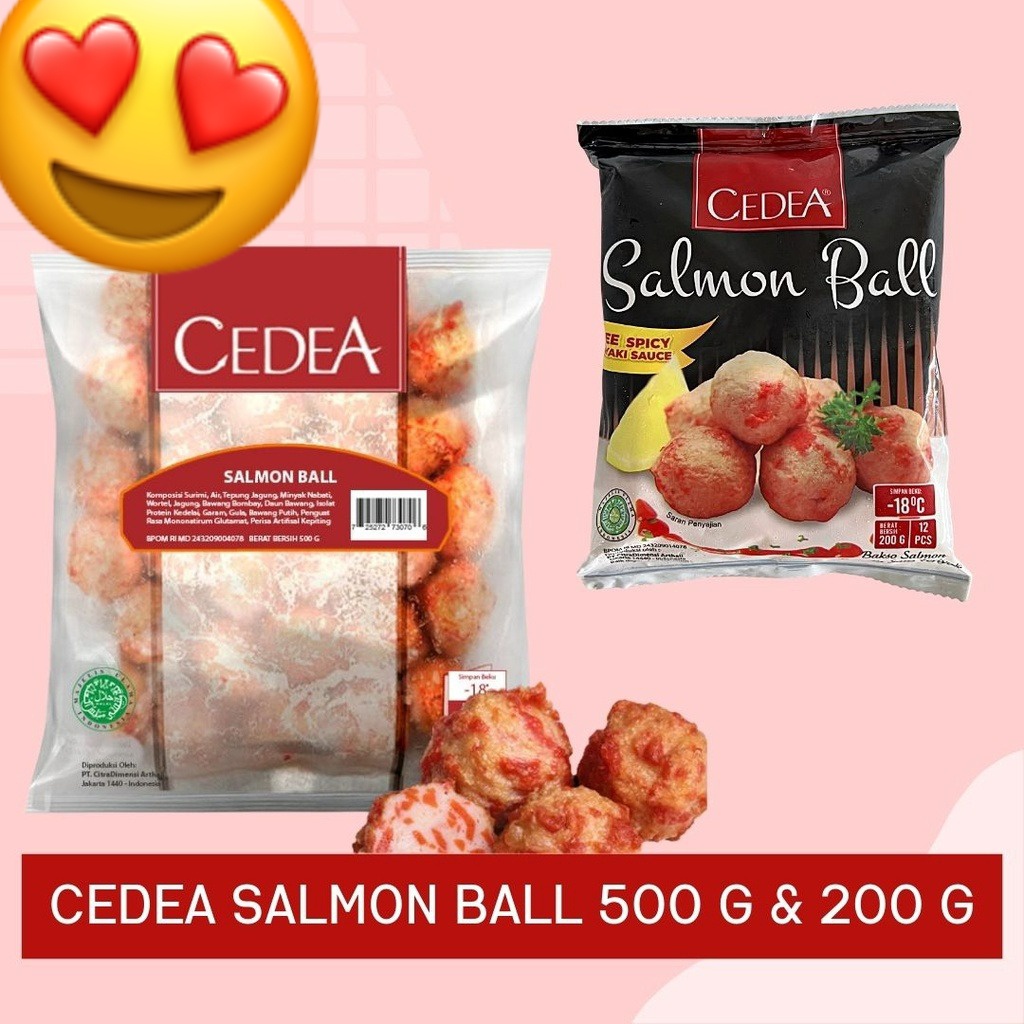 Jual Cedea Salmon Ball 500gr And 200gr Frozen Food Bakso Salmon Bakso