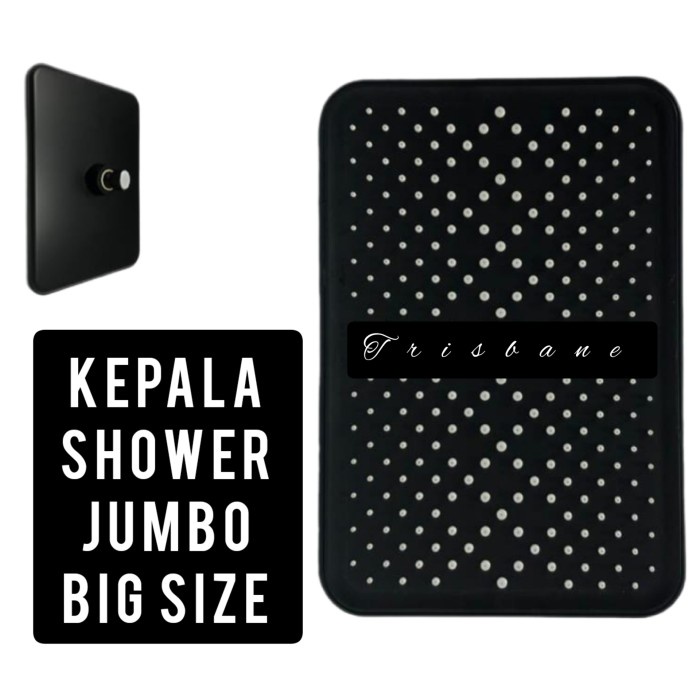 Keso Kepala Shower Jumbo Size Import Kepala Shower Hitam Rain Shower Hitam
