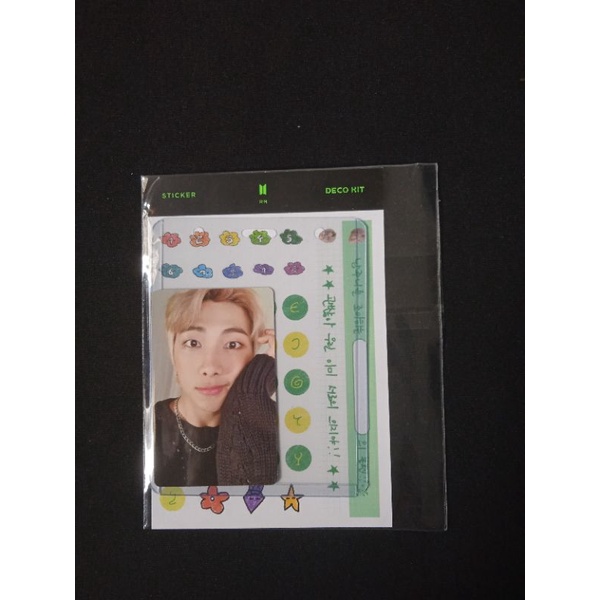 namjoon RM deco kit set sticker + double photocard pc official merchandise