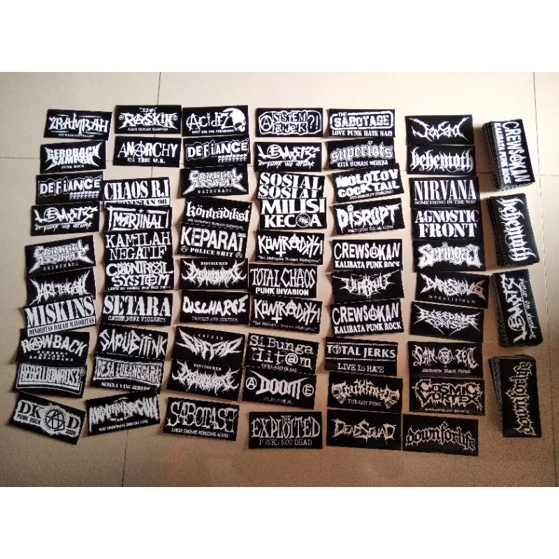 

Harga Satuan Sticker band punk & metal