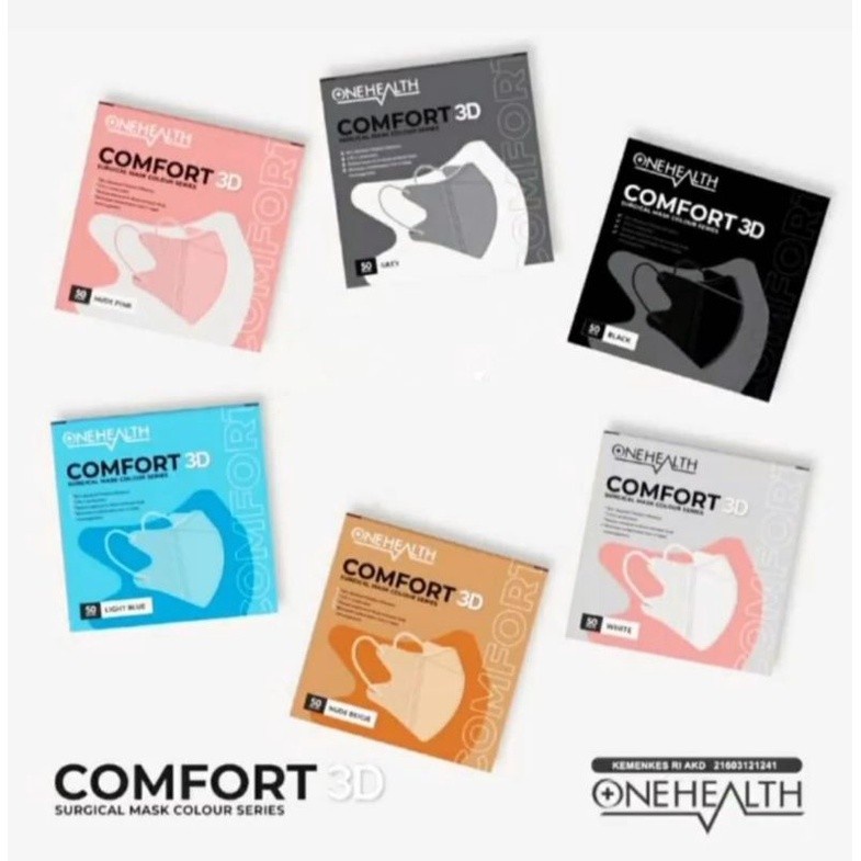 Masker Comfort Duckbill Onehealth isi 50 pcs