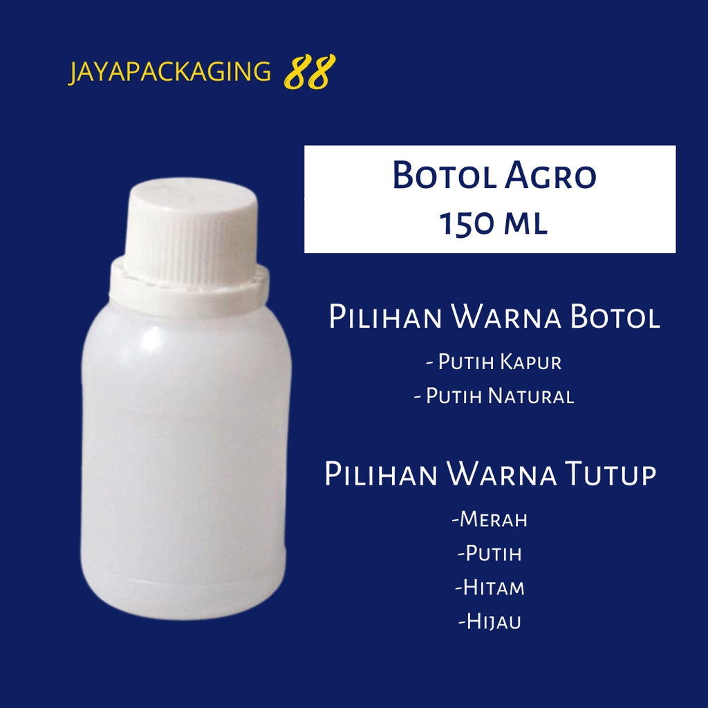 Botol Agro 150ml 150 ml Botol Labor Botol Kapsul HDPE