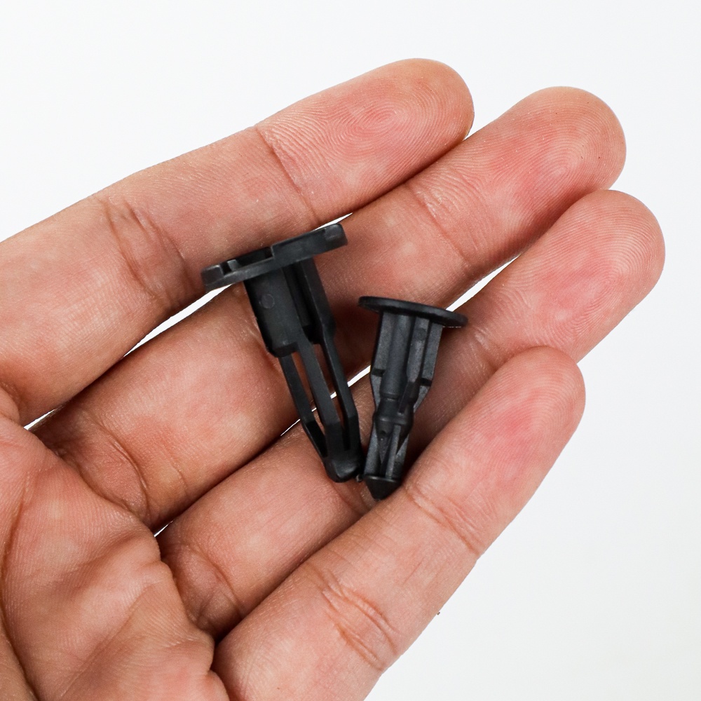 Klip Kancing Plastic Car Buckle Rivet 17.86 x 8.5 mm 20 PCS - Black - OMRSLSBK