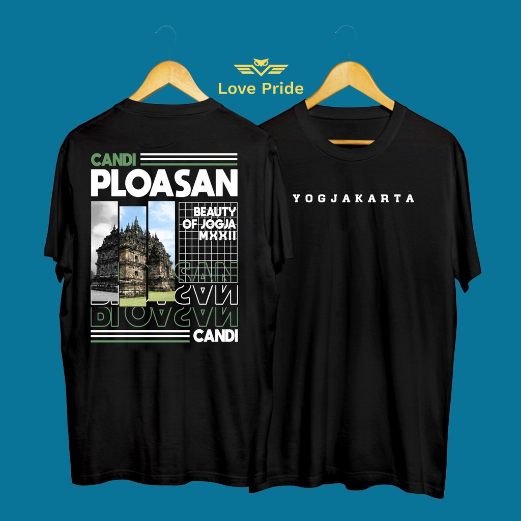 Kaos Tshirt Baju Distro Streatwear Candi Plosan Yogyakarta Wisata Kekinian Premium Terbaru