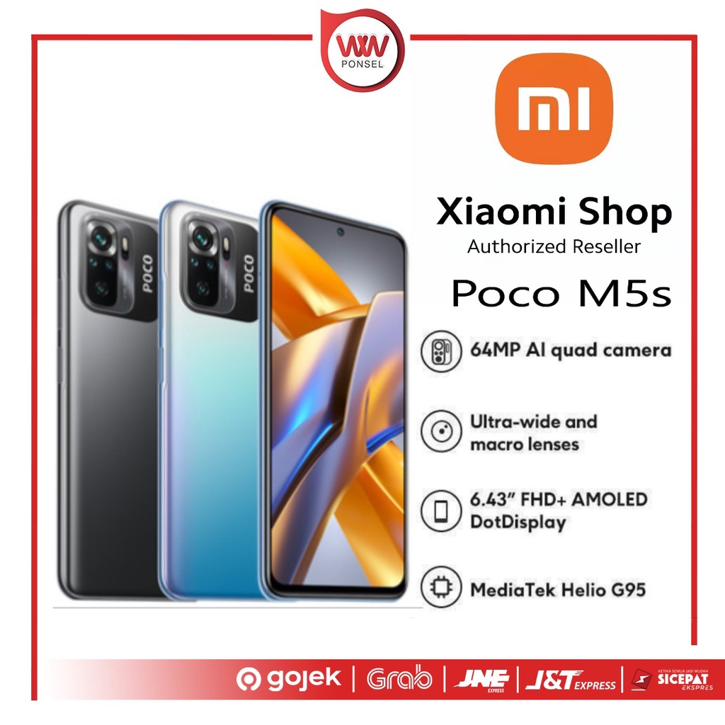 Hp Xiaomi Poco M5s Ram 6GB Internal 128GB Garansi Resmi