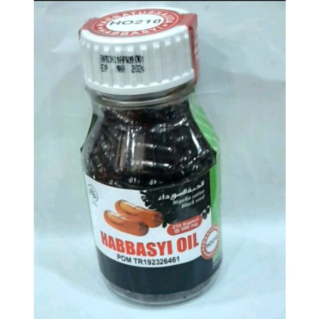 HABBASYI OIL MURNI ORIGINAL ISI 210 KAPSUL | HABBATUSSAUDA HABBASYI OIL TERMURAH AGEN