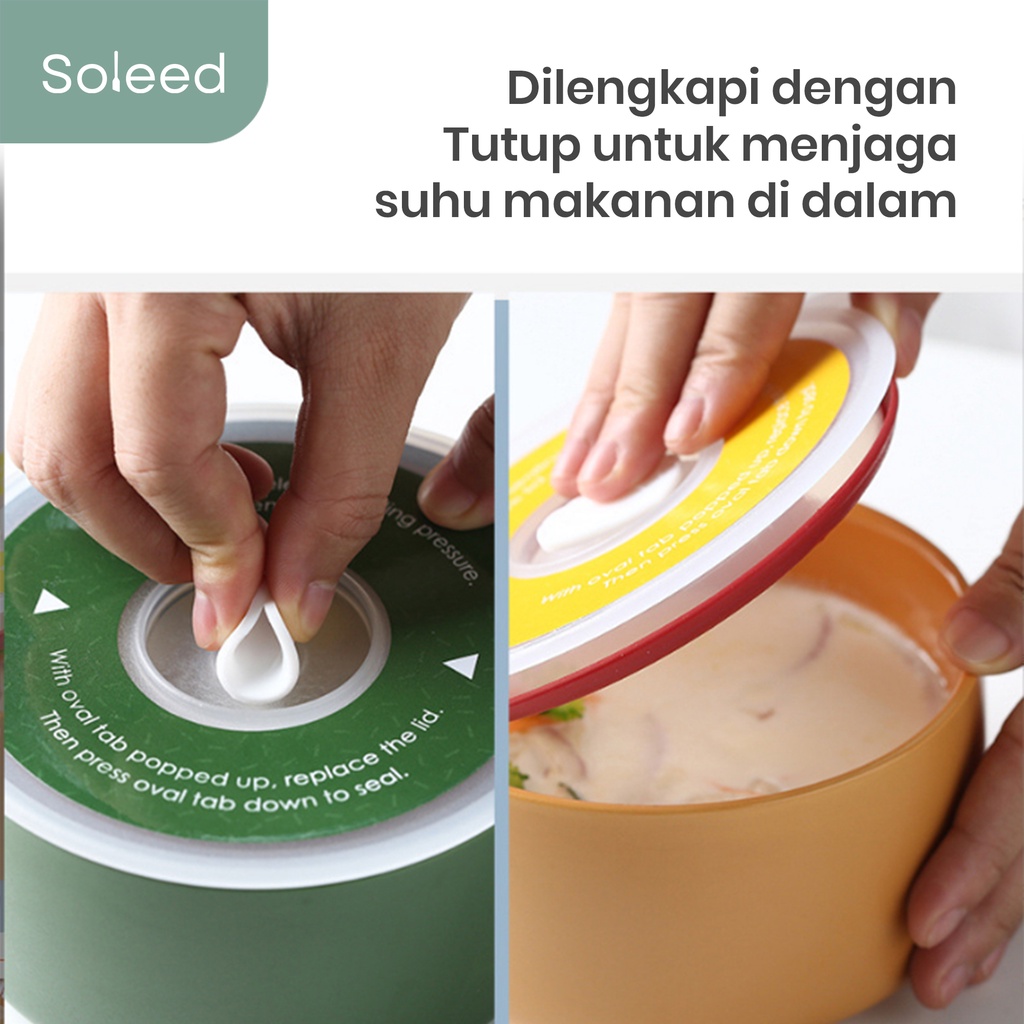 RANTANG KOTAK MAKAN KERAMIK MANGKOK SALAD CERAMIC LUNCH BOX SEAL LID