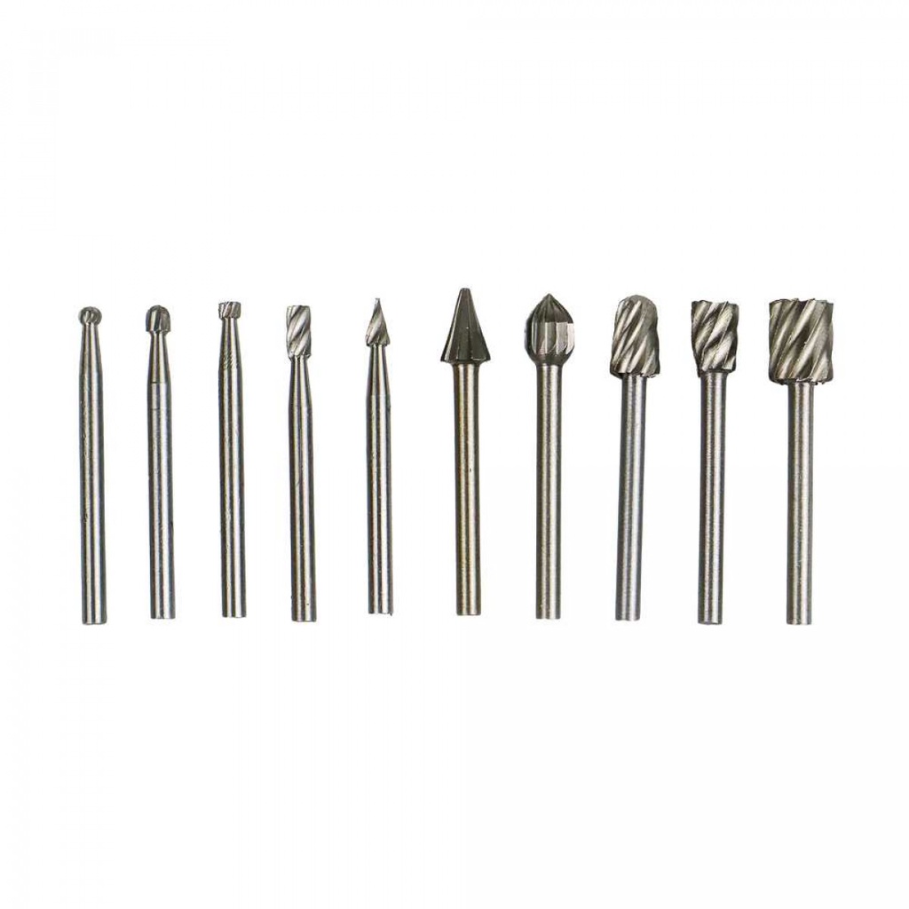 Mata Bor Tungsten Taffware Carbide Cone Spiral Bits 10 PCS