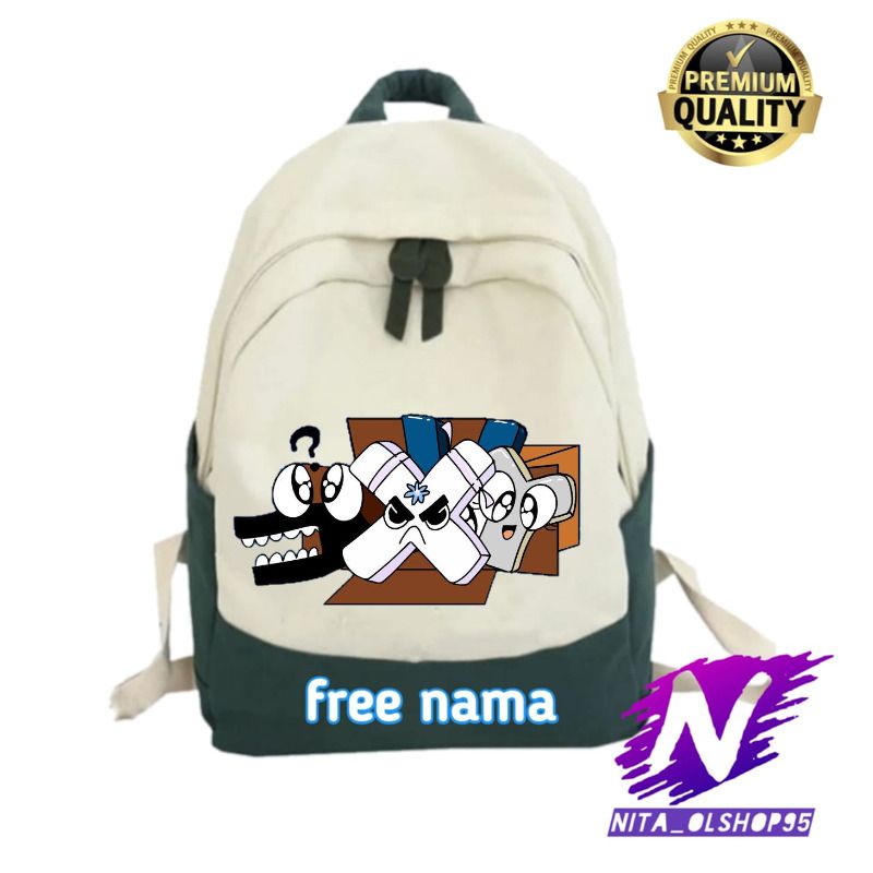 TAS SEKOLAH ANAK RANSEL ALPHABET ROBLOX