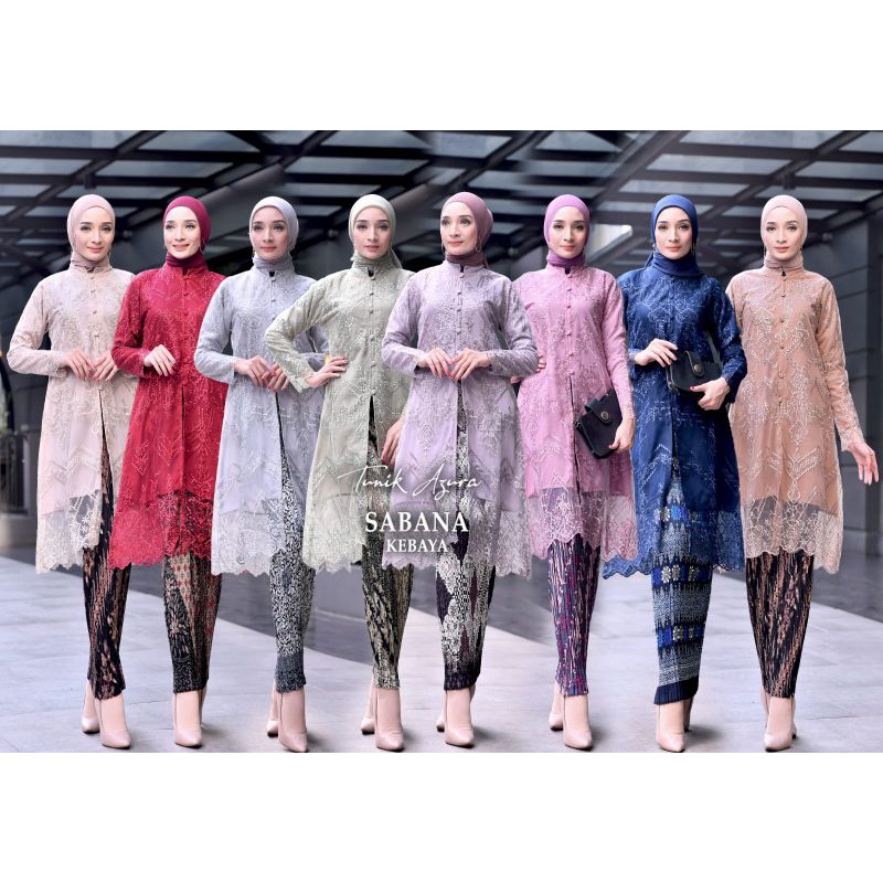 KEBAYA ORIGINAL//KEBAYA MODERN//TUNIK AZURA//BAJU PESTA//SERAGAMAN KELUARGA//BAJU WISUDA//By Sabana