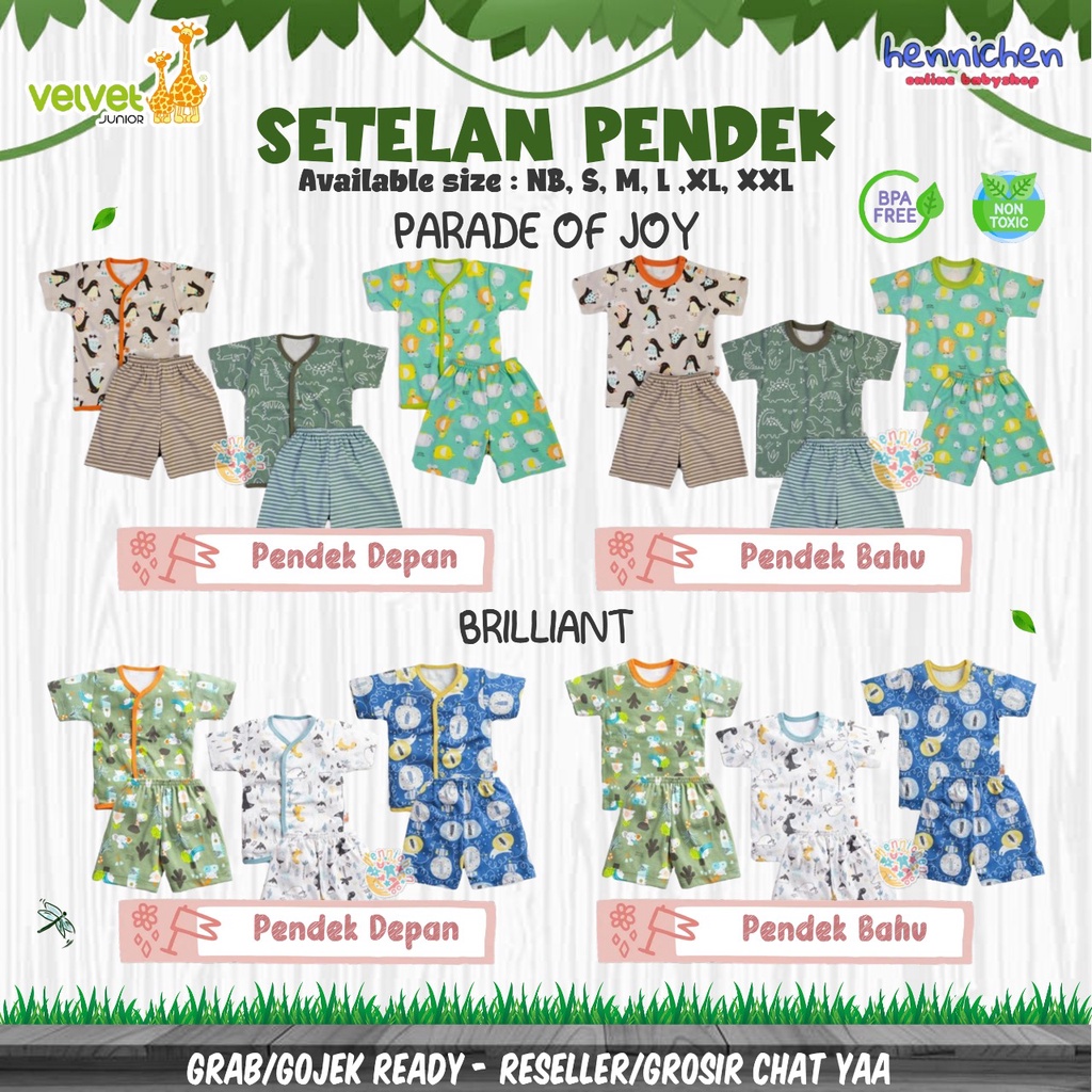 MOTIF BARU VELVET JUNIOR ARTIC / VIBRANT FORESTS / GREAT ADVENTURE / COURAGE / LIMITED GIRL LIMITED BOY / SAVANNAH SOUL / BRILLIANT BLUE / PARADE setelan piyama ARUCHI MURAH anak PENDEK BAJU ANAK / BAJU BAYI SOUTHERN CHARMS M L SNI