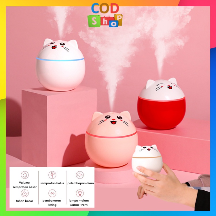 

COD - 5415 Humidifier Pelembab Pewangi Udara Ruangan Kamar / Purifier Diffuser Portable Lampu 7