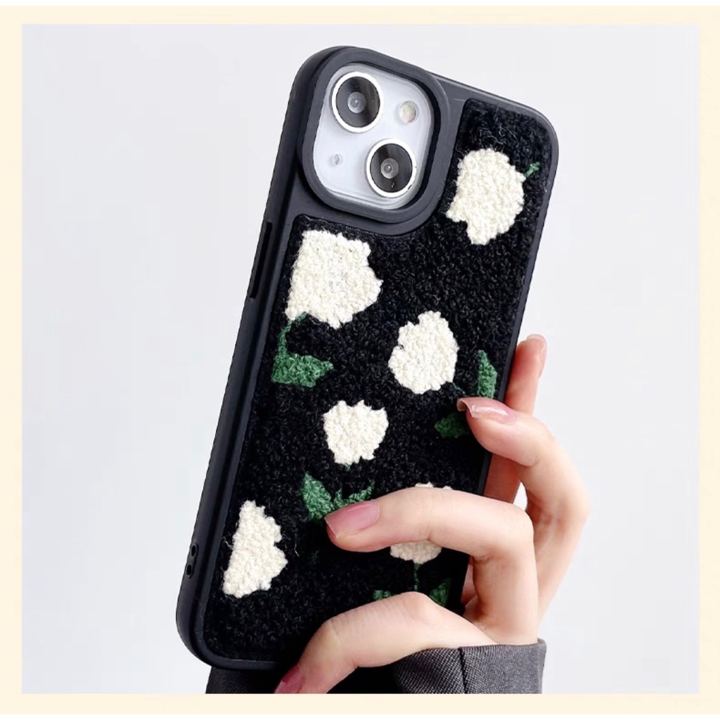 CASE BACK SOFT BLUDRU WOOL KNIT CASE IPHONE 14PROMAX 14PRO 14PLUS 14 13 PROMAX 13 PRO 13 12 PROMAX 12 PRO 12 11 PROMAX 11 XSMAX XR X XS MOTIF BUNGA TULIP KAKTUS MATAHARI ULTRA