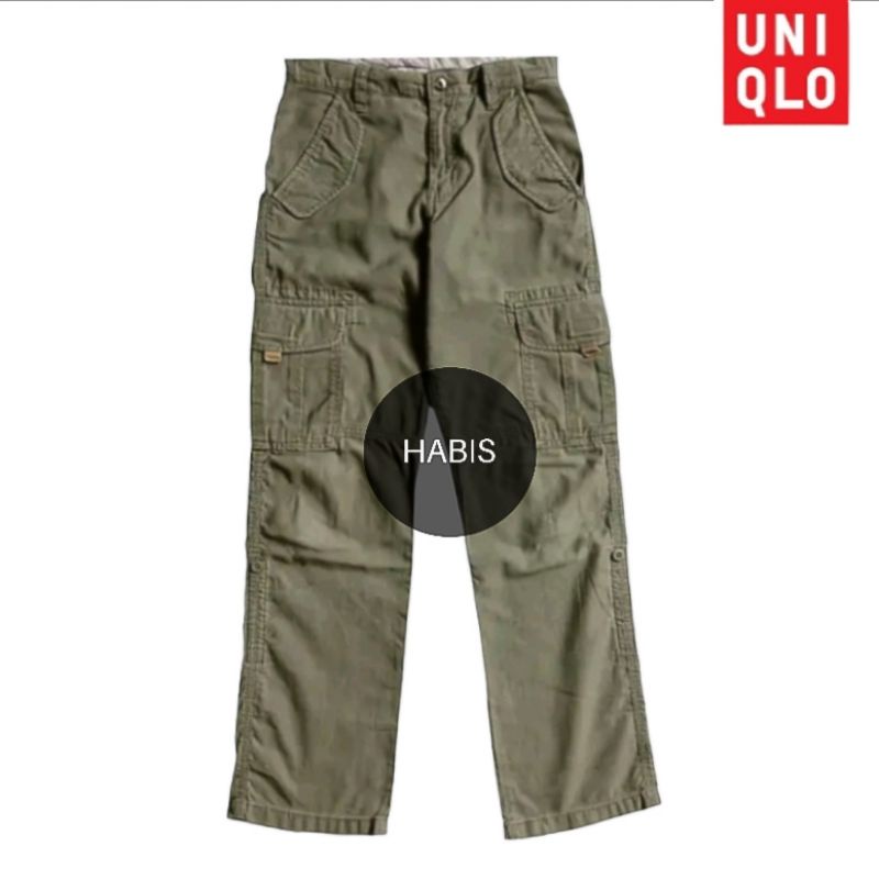 Cargo Pants Uniqlo Green Army