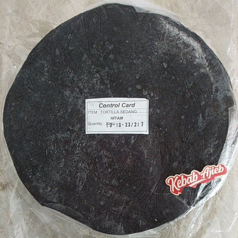 

Tortilla Hitam Sedang uk 23cm