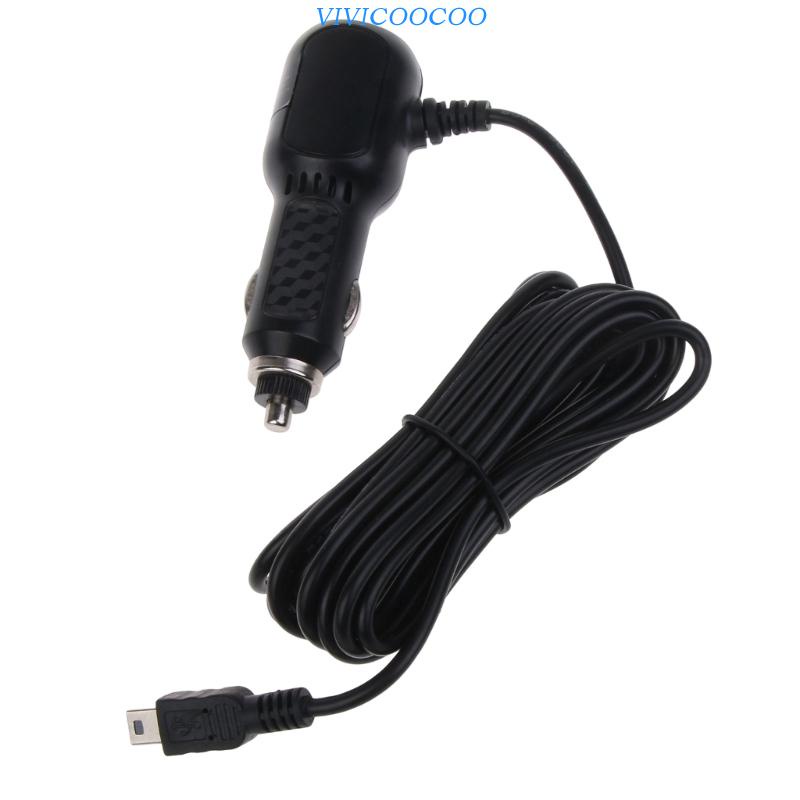 Vivi Adaptor Charger Mobil Port USB Untuk DVR Dash-Cam Laptop RF-Charging Dengan Kabel 3.4m