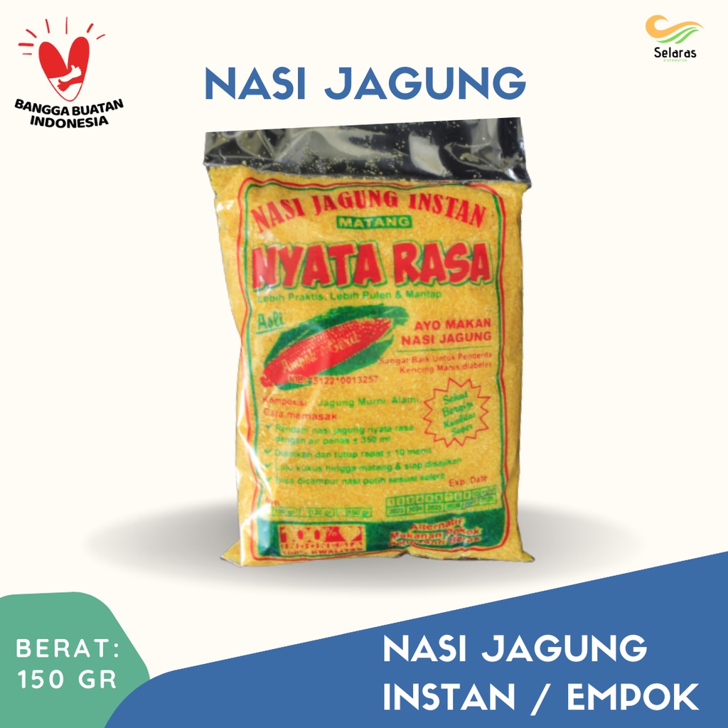 

Empok Jagung Gerit/Nasi Jagung Instan/beras jagung matang / sego jagung instan siap makan