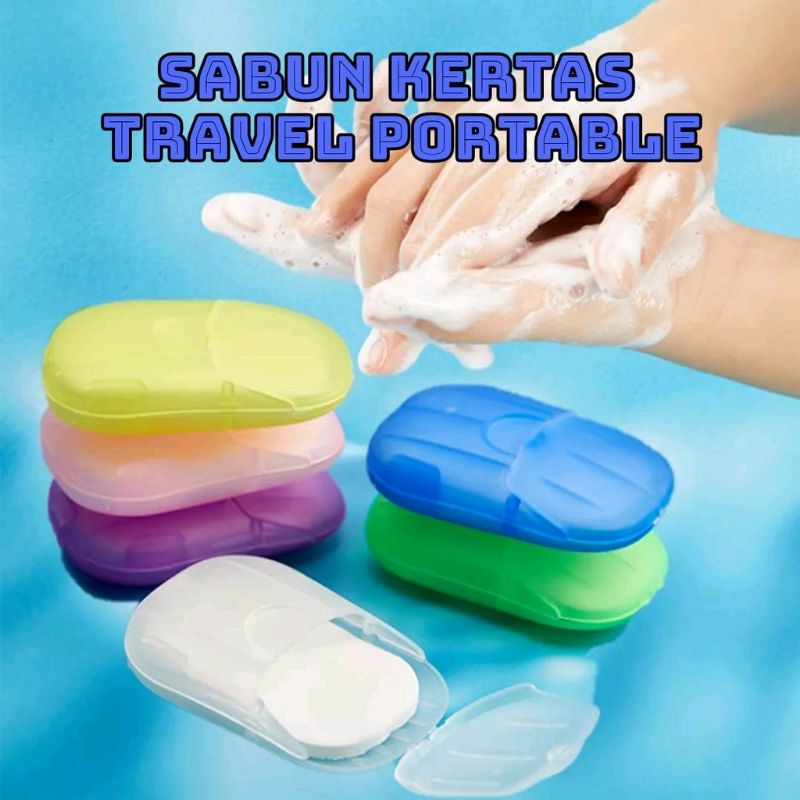Sabun Kertas Cuci Tangan - Sabun Kertas cocok Berpergian- Sabun Kertas Praktis dan wangi