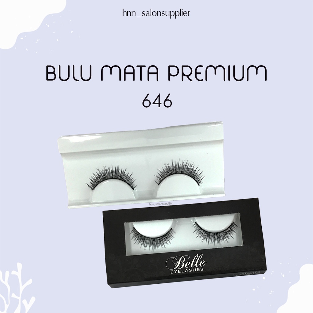 646 Bulu Mata Palsu Handmade Fake Eyelash Eye lashes lash Artifivial Belle Eyelashes Premium