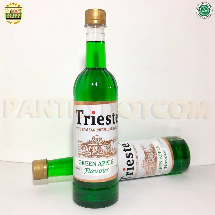 

TRIESTE SYRUP RASA GREEN APPLE - SIRUP PREMIUM 650ML