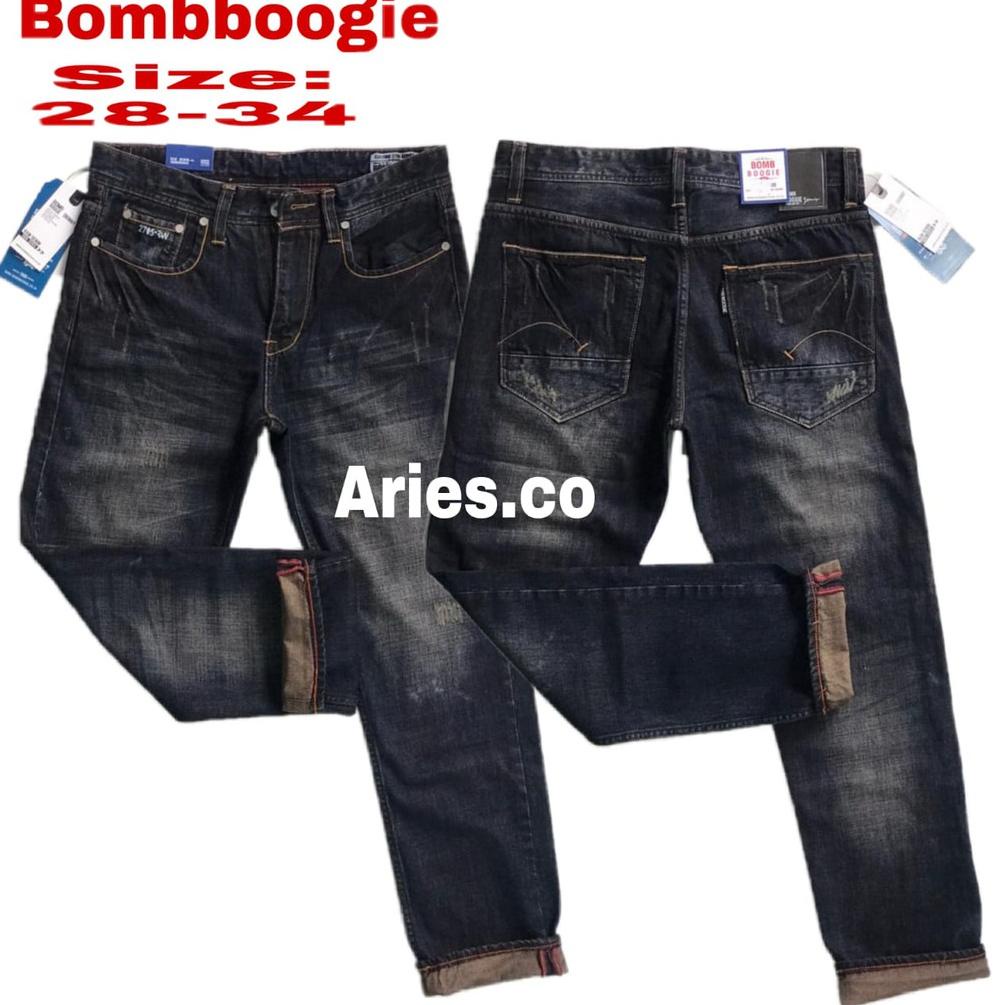 HIEFA CELANA PANJANG BOMBBOOGIE | CELANA JEANS PRIA ORI | CELANA PANJANG PRIA TERBARU ☊Dijual