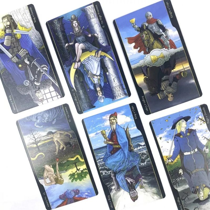 [COD] Tarot of Oppositions 78 Cards Deck by Perluca Zizzi n Michele Daloisio dengan Buku Panduan Printed