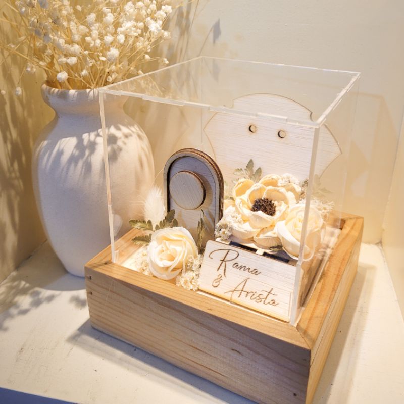 Kotak Perhiasan Rustic Mahar Pernikahan