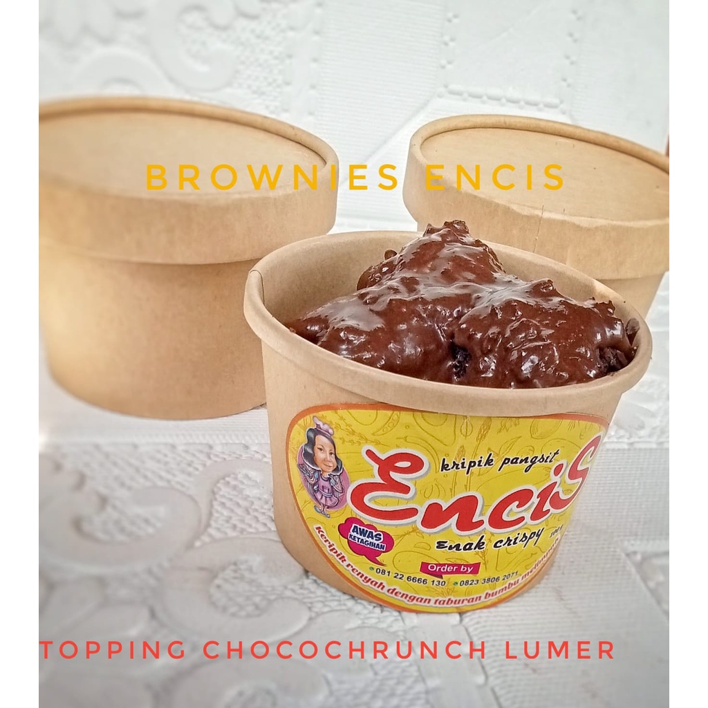 

Brownies Bite Topping Lumer Fudgy Bronies Jar Coklat Crunchy Brownis