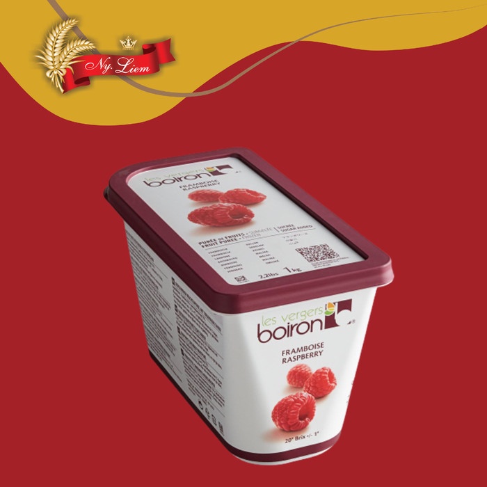 BOIRON Fruit Puree Raspberry / Pure Buah Rasberi 1 kg (GOJEK/GRAB)