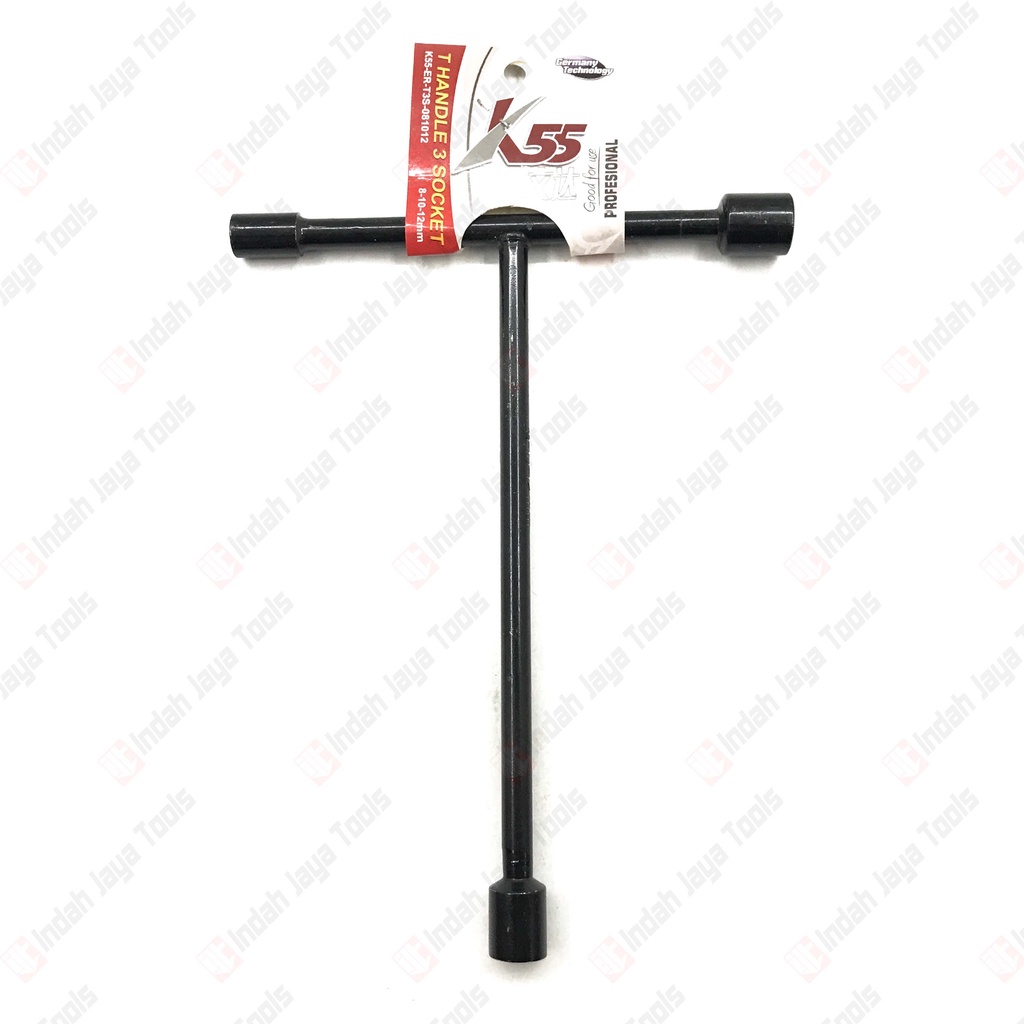 Kunci Sok T 3 Socket 8-10-12 mm K55 - 3 Way Socket 3 Sisi Model Y