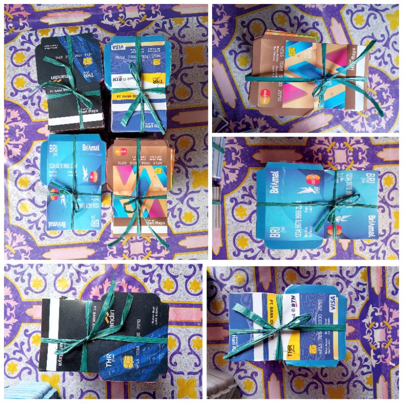 

100 LEMBAR ANGPAU LEBARAN MOTIF BANK UKURAN SEDANG(BELUM DILEM)