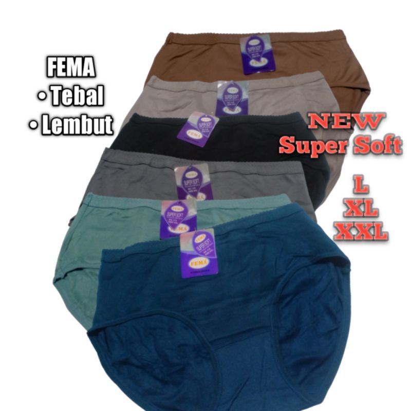 New fema celana dalam wanita super soft tebal lembut lebih tebal