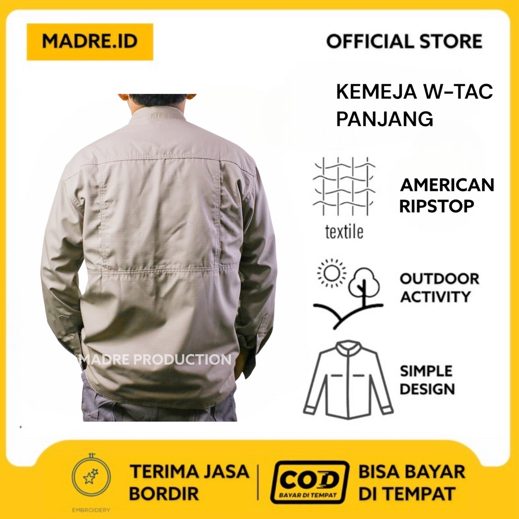 Kemeja Tactical PDL Lapangan Outdoor Baju Taktikal Komunitas Kerja