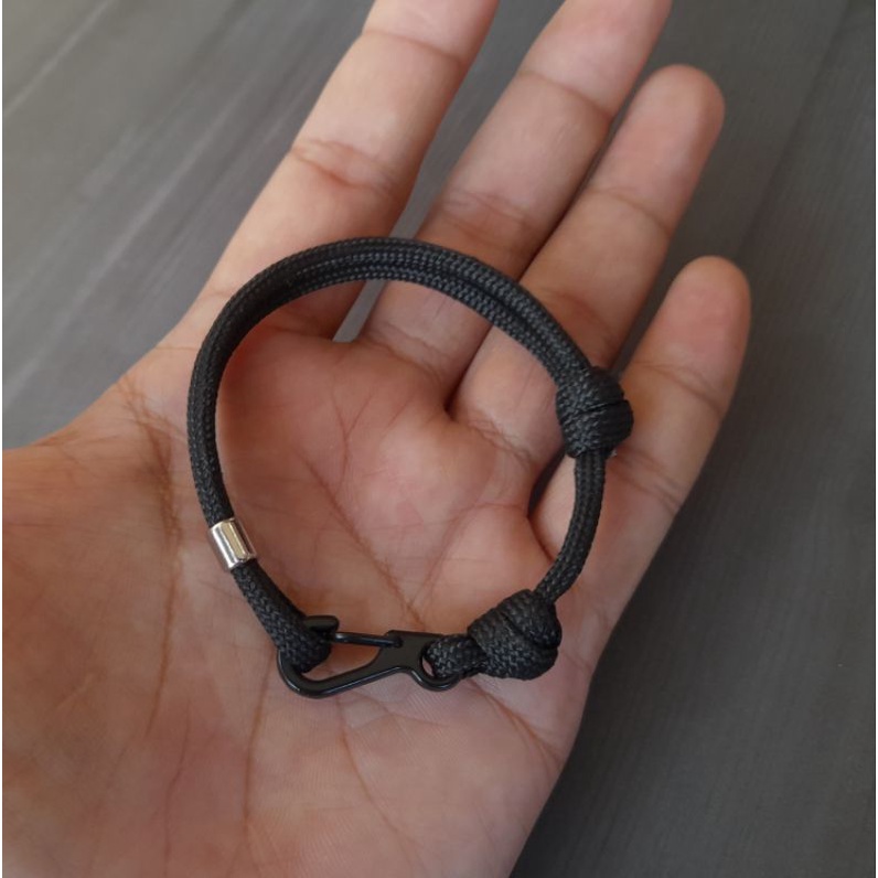 Gelang Paracord Slide Choker Plate Premium Pria Gelang Tangan Multifungsi Serbaguna pria wanita Survival Casual Original